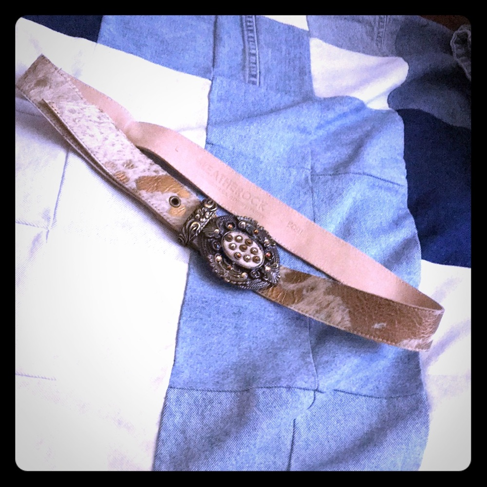 Leather belt
